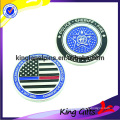 Soft enamel nickel police custom metal challeng coin